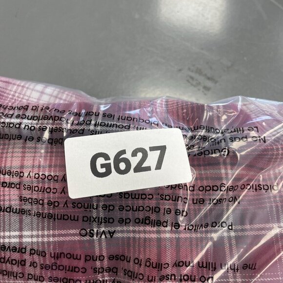 NWOT Blake Shelton Lands' End Men's XXL Plaid Button-Up Shirt Red & White - Picture 7 of 7